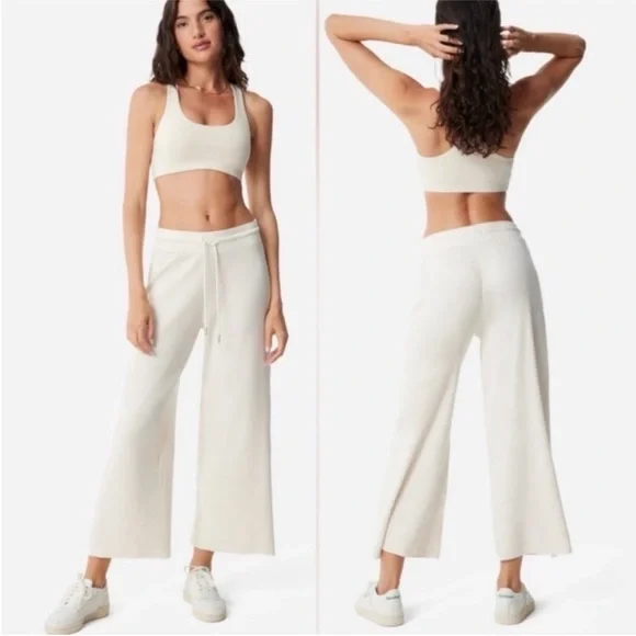 MATE The Label Thermal Crop Pant in Bone - Picture 2 of 3